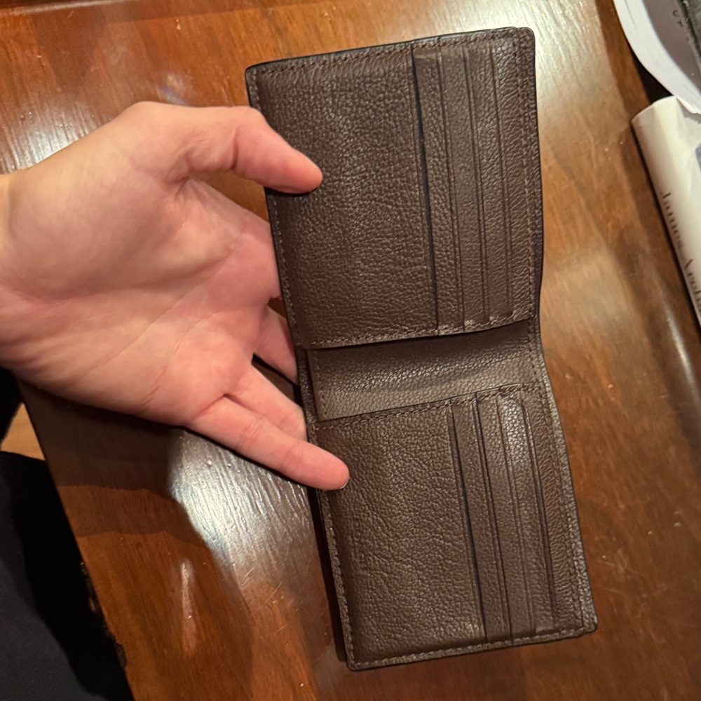 Coach Dark Brown Leather Wallet - Picture 2 of 5